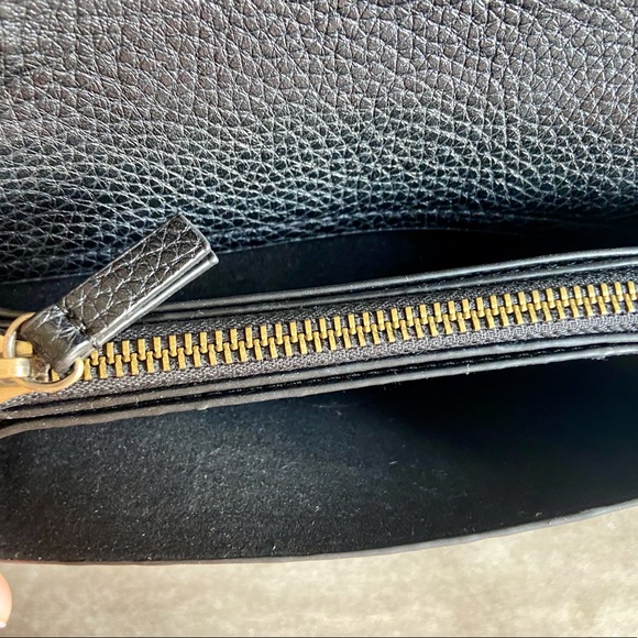 Anthropologie B/W Polka Dot Calf Hair Chain Crossbody Bag/Clutch - Picture 3 of 5